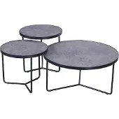 Zesso FurniStyle Ensemble de 3 tables basses Varzi