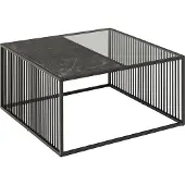 Zesso Smuk Table basse 80 cm Violet Marbre Noir