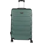 H4L Valise Trolley Valise à coque dure verte 49x30x74cm 4 roulettes
