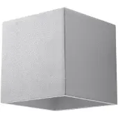 Sollux Applique QUAD 1 gris 1xG9 8W aluminium 10x12x10cm