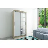 Minio Armoire 120 cm ROMA 1 Chêne Sonoma / Blanc