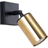 Sollux Applique WINX noir/doré 1xGU10 10W acier 18.5x8x8cm