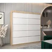 Minio Armoire 200 cm VERONA 1 Sonoma / Blanc