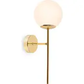 Light11 HOME Applique murale Siena Gold 1 flamme verre blanc E14