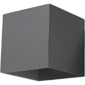 Sollux Applique QUAD 1 anthracite 1xG9 8W aluminium 10x12x10cm