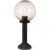 H4L Lampe de chemin Boule verre fumé 25cm Ø, hauteur 55cm