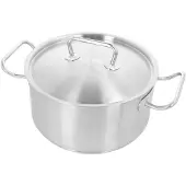 Demeyere Classic Pro 3 Kochtopf mit Deckel 18cm, Poêle + casserole, Argent