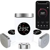 Salcar Smart Home Heizkörperthermostat Set, Thermostat, Blanc