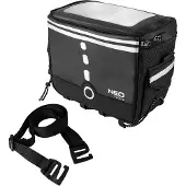 Neo Tools Sacoche de vélo en polyester 600D TPU, étanche, compartiment en PVC pour smartphone, grande poche zippée, deux poches avec fermeture velcro