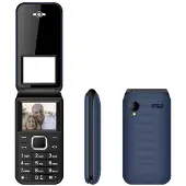 New Majestic Nouveau téléphone portable à clapet Majestic 1,77" Noir/Bleu pour seniors avec Bluetooth
