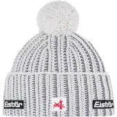 Eisbar Unisexe, Bonnet, Ronda Pompon SA Cap, Blanc, Gris, (Taille unique)
