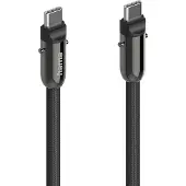Hama Câble USB-C et lanière pour portable, solution 2 en 1, 1,2 m, noir
