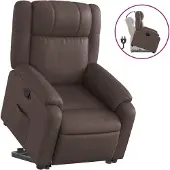 Syfax Fauteuil inclinable marron similicuir