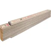 Stabila Mètre pliant en bois Type 407 N, 2 m, couleur naturelle, échelle métrique - 14348