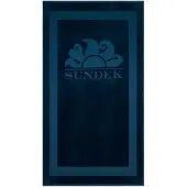 Sundek Jacquard Terry Logo And Frame Towel Bleu