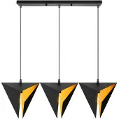 Toolight Lampe Suspendue APP254-3CP Black