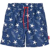 Playshoes Shorts de bain marine / noir / blanc