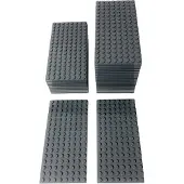 LEGO 8x16 Panneaux de construction Gris foncé - 92438 NOUVEAU Quantité 50x