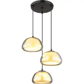 Globo Lighting Suspension Jella 3 lumières rondes