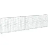 vidaXL Gabion avec couvercle 800x50x200 cm Fer galvanisé