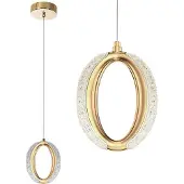 Toolight Lampe Suspendue Led G114-1CP Gold