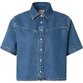 Levi's Chemisier 'Logan Short Sleeve Denim Shirt' bleu denim