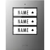 M-E Modern-Electronics - 41306 Sonnette Sans Fil Emetteur éclairée, Avec Porte-nom