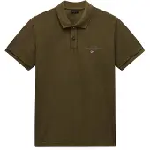 Napapijri Polo vert pour homme avec broderie – manches courtes, coupe classique