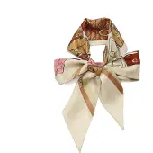 Coach Foulard 'Stacked Tabby' brocart / rose / blanc cassé
