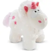 Nici Peluche Licorne Theodor en costume de neige 13cm, VERT
