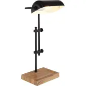 Globo Lampe de bureau Marid bois avec noir