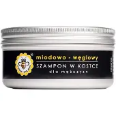 Miodowa Mydlarnia Shampooing au miel et au charbon en barre, 70 g