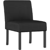 vidaXL Fauteuil sans accoudoirs noir tissu