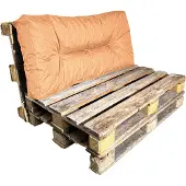 Bananair Coussin Palette en polyester 120x60 cm Orange