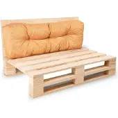Bananair Coussins palette dossier en polyester 120x40x15 cm orange