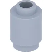 LEGO 100x briques gris bleuté clair, 1 x 1, rondes