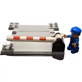 LEGO DUPLO Passage à niveau avec barrière et gardien NOUVEAU Quantité 1x
