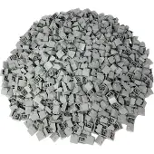 LEGO 25 briques inclinées 2x2 à 45°, gris clair