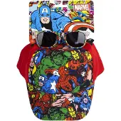 Marvel Casquette et lunettes de soleil Avengers pour enfants - Set stylé pour les jours ensoleillés