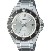 Casio Mdv107d7avdf 20atm 49.5mm Watch Argenté Homme