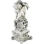 Pearl Décoration de jardin Ange rêveur avec éclairage