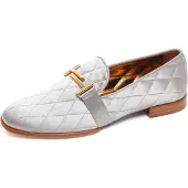 Tod'S F3272 mocassino donna satin grey scarpe raso shoe loafer woman
