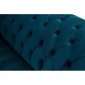 AEA Ensemble de canapés Chesterfield bleu 3+1+1