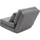 SucceBuy Canapé-lit de sol réglable en gris avec 5 positions