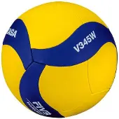 MIKASA - Logo de volley-ball PP1327 (5) (bleu/jaune)