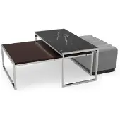 AEA Salon Set Moderne Luxe Tables basses Mobilier Moderne Bois Nouveau