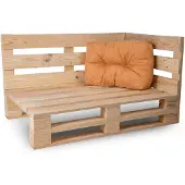 Bananair Coussin palette angle en polyester 60x40 cm Orange