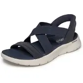 SKECHERS Sandales 'Slip-Ins: Go Walk Flex Sandal - Glimmer Up' bleu foncé