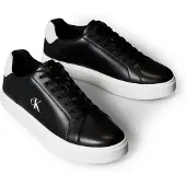 Calvin Klein Baskets basses 'Classic Lace-up' noir / blanc