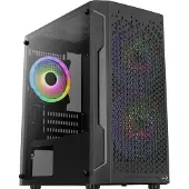Aerocool ADVANCED TECHNOLOGIES Trinity Mini-G-BK-V2 - MT - micro ATX - panneau latéral avec fenêtre (verre trempé)